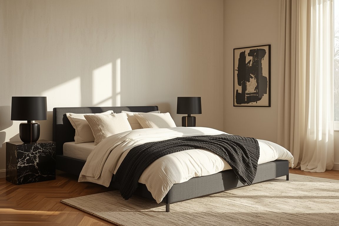 13 Refined Black and Cream Bedroom Ideas for Modern Calm You’ll Love
