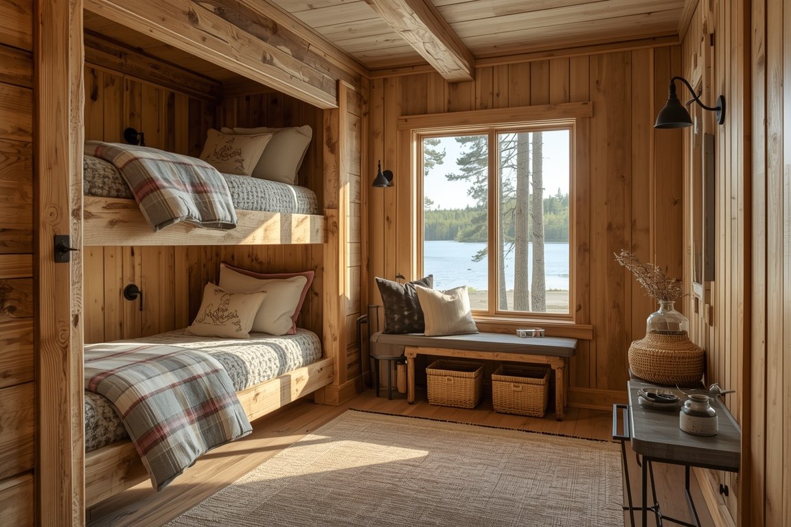 Rustic & Cozy Bunk Room Ideas for Cabins, Lake Houses, and Farmhouses